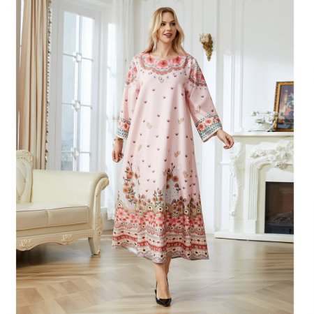 Embrace Modesty with Beautiful Kaftan Dresses YPJ016 Pink